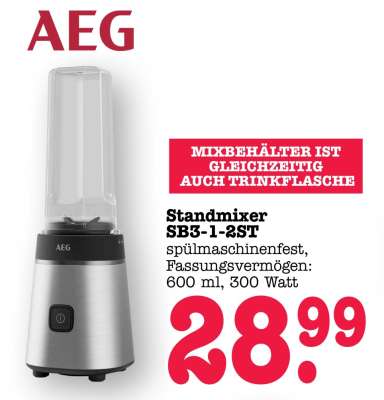 AEG Standmixer SB3-1-2ST