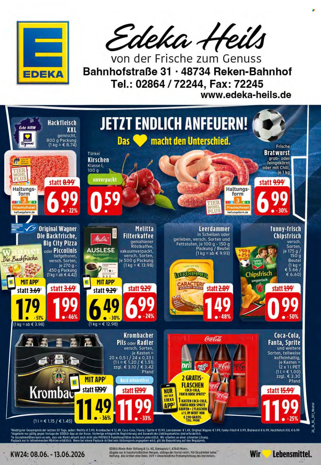 Leták Edeka - 8.6.2026 - 13.6.2026. Strana 1