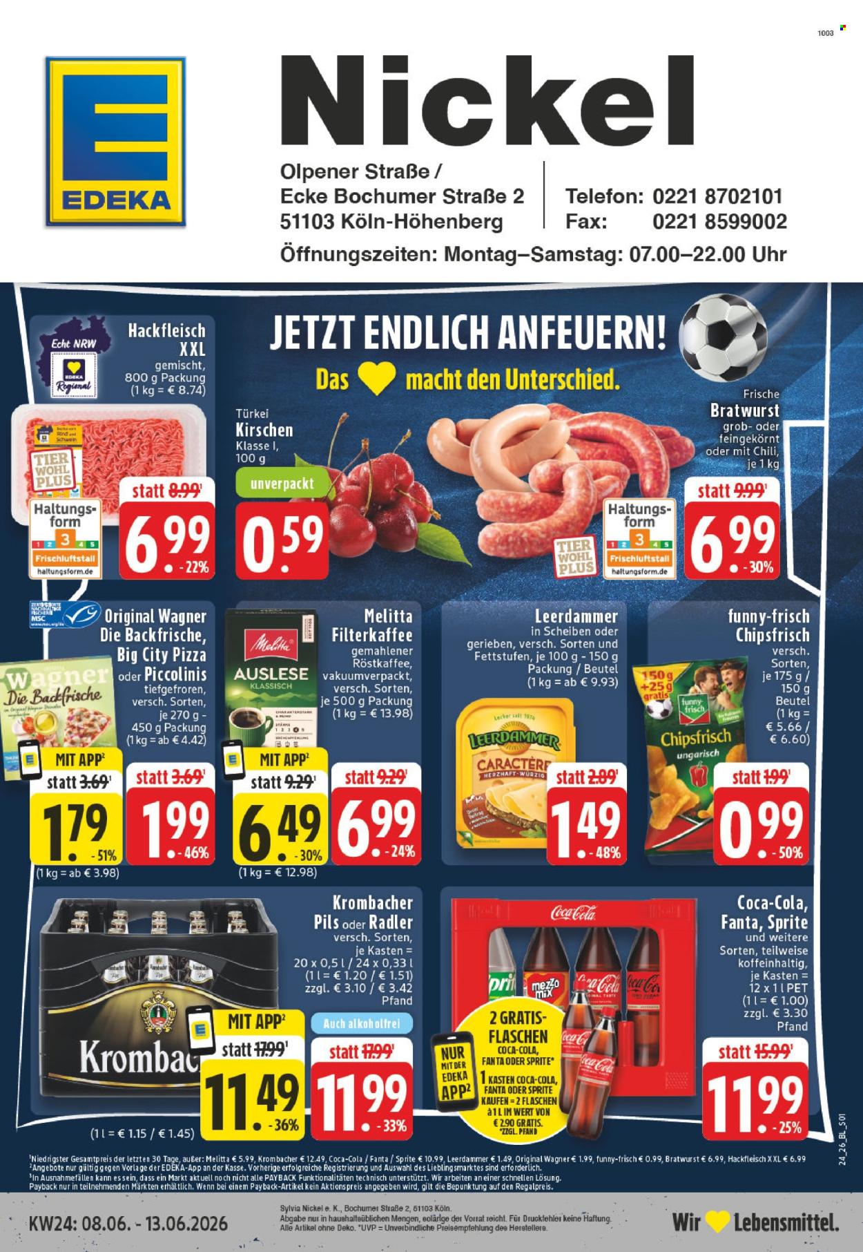Leták Edeka - 8.6.2026 - 13.6.2026. Strana 1