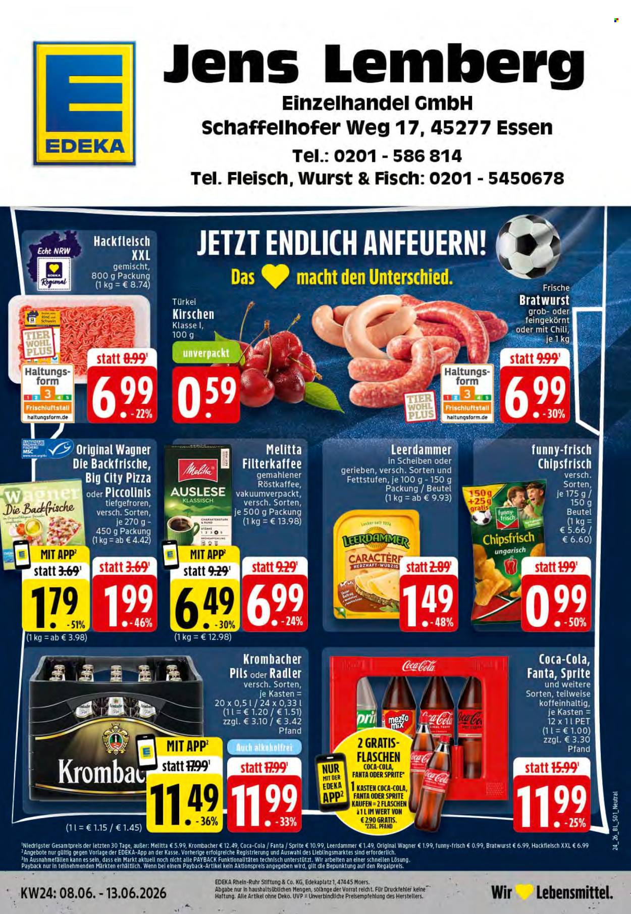 Leták Edeka - 8.6.2026 - 13.6.2026. Strana 1