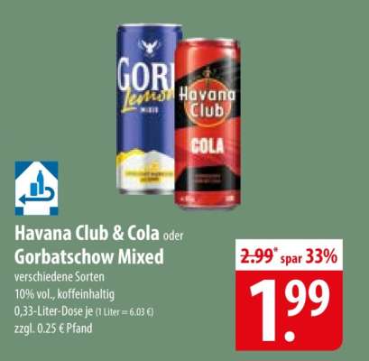 Havana Club & Cola oder Gorbatschow Mixed