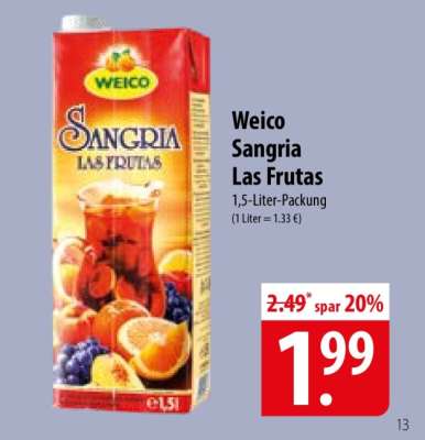 Weico Sangria Las Frutas