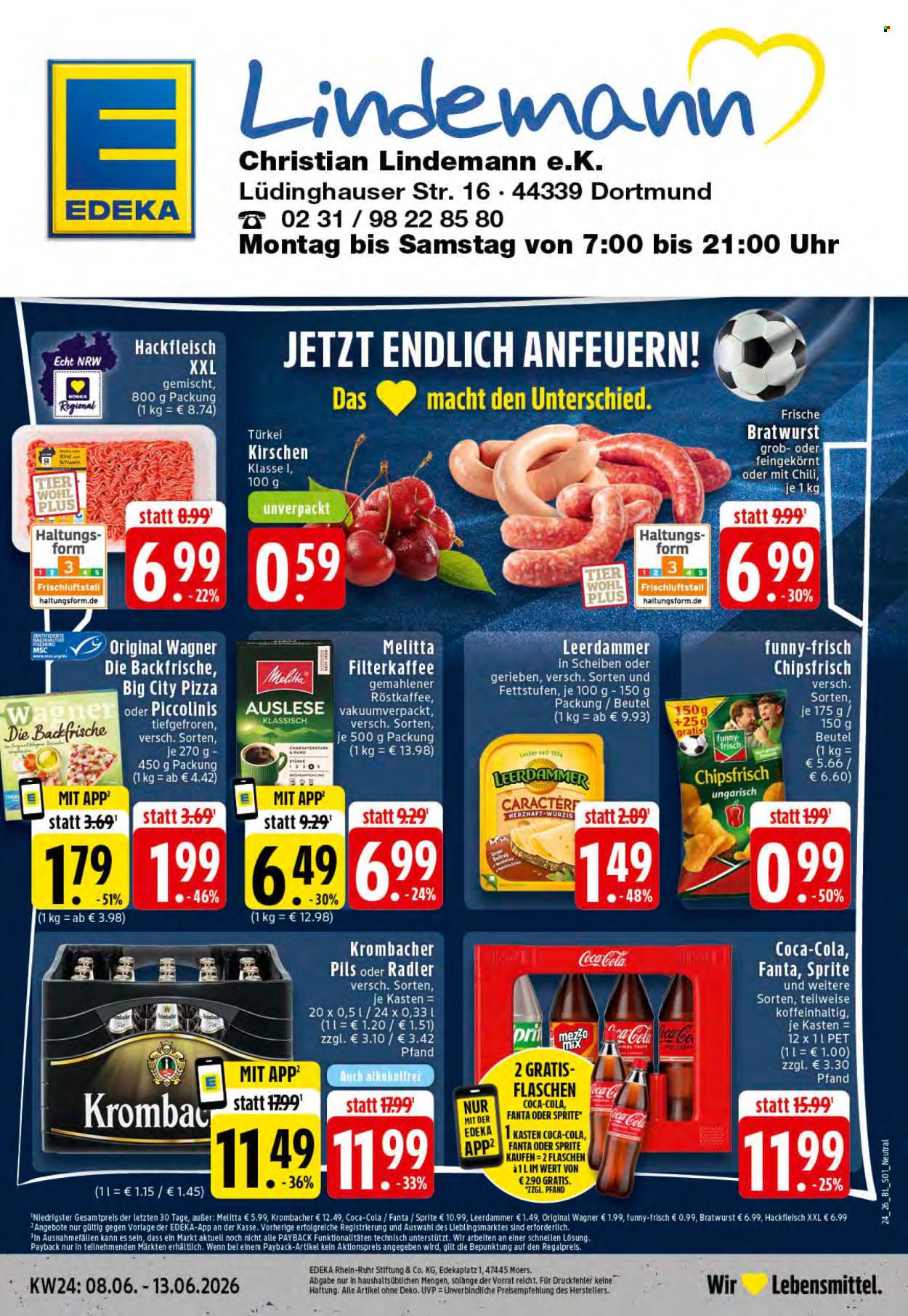 Leták Edeka - 8.6.2026 - 13.6.2026. Strana 1