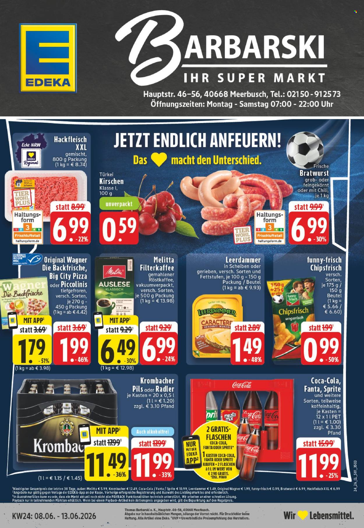 Leták Edeka - 8.6.2026 - 13.6.2026. Strana 1