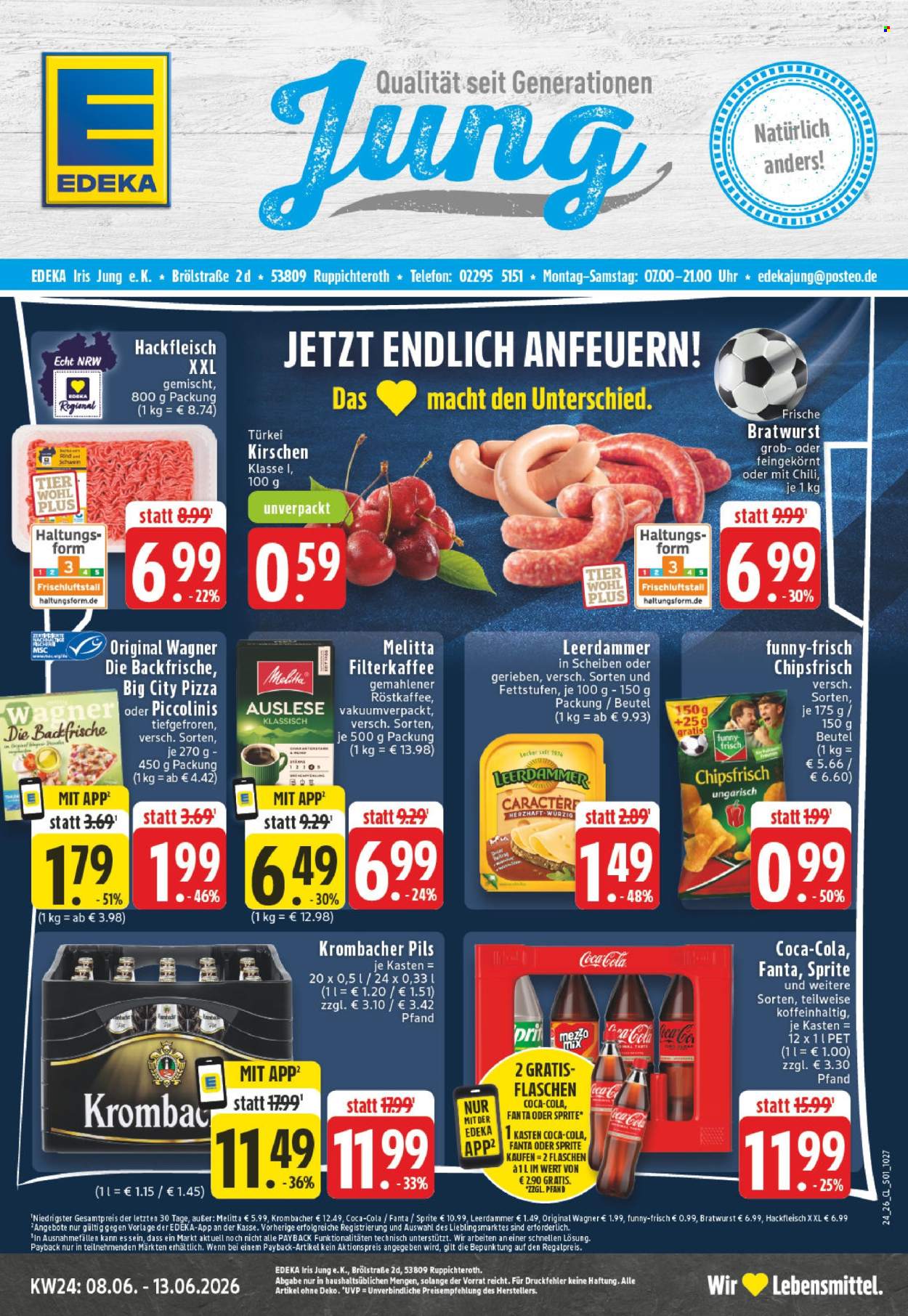 Leták Edeka - 8.6.2026 - 13.6.2026. Strana 1
