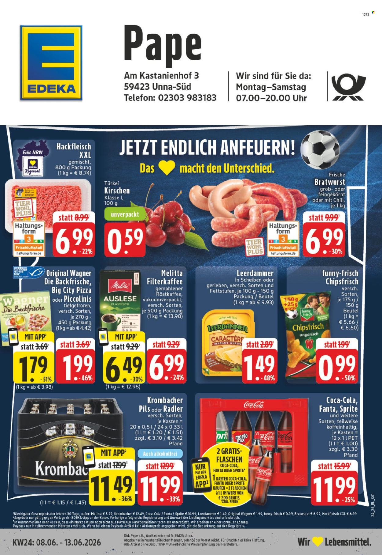 Leták Edeka - 8.6.2026 - 13.6.2026. Strana 1