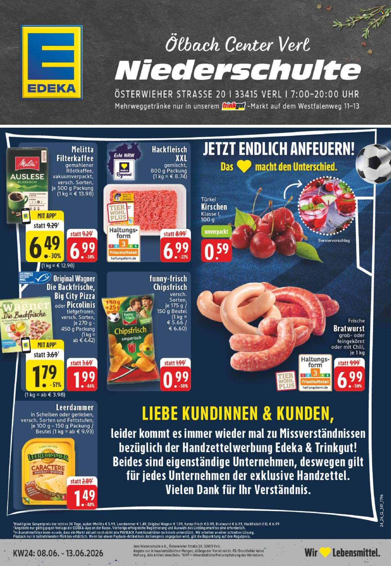 Leták Edeka - 8.6.2026 - 13.6.2026. Strana 1