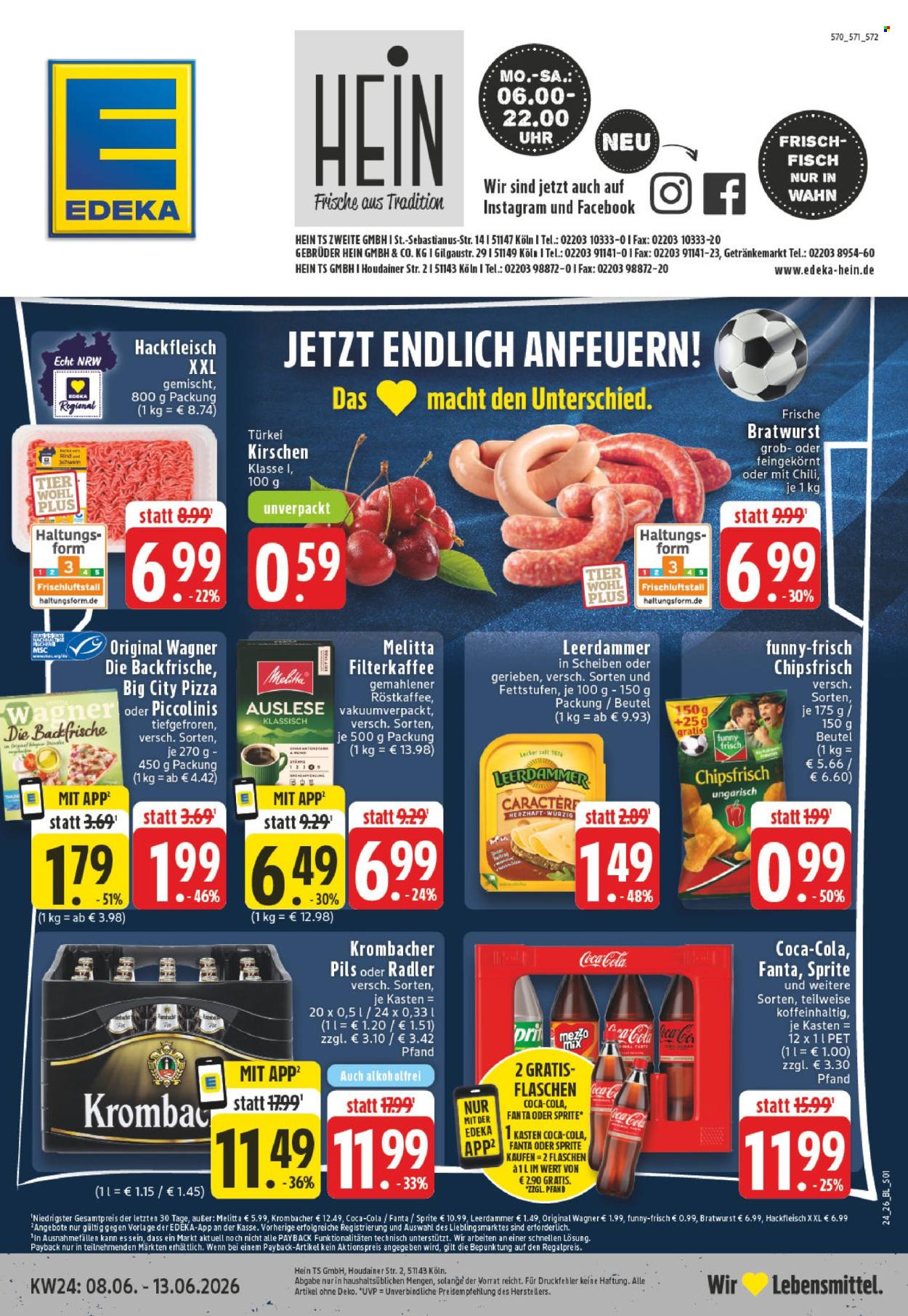 Leták Edeka - 8.6.2026 - 13.6.2026. Strana 1