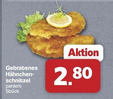 Gebratenes Hähnchenschnitzel