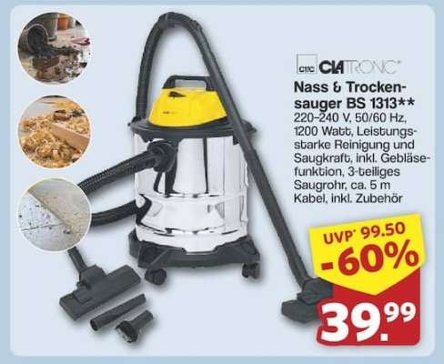 Clatronic Nass & Trockensauger BS 1313