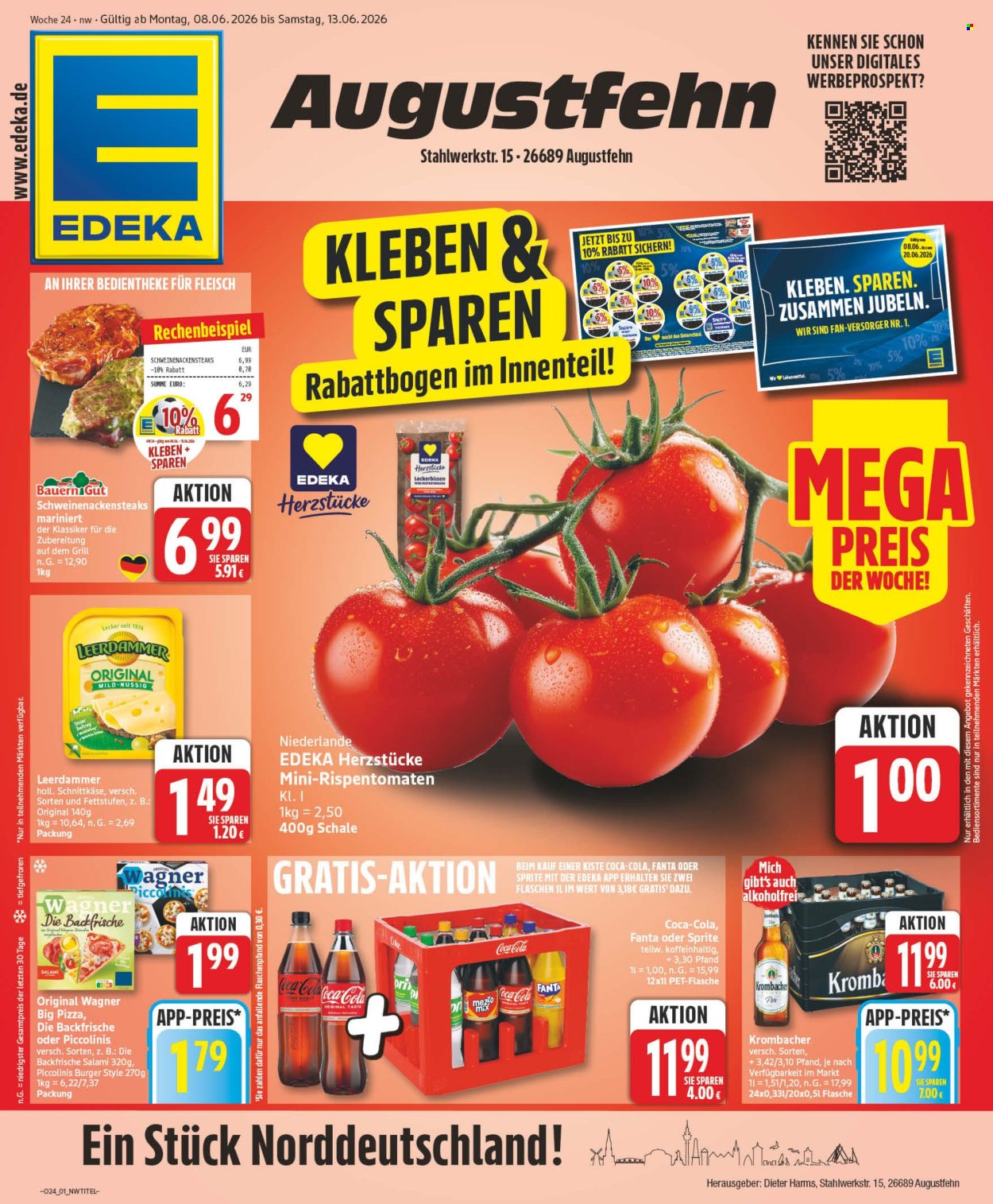 Leták Edeka - 8.6.2026 - 13.6.2026. Strana 1