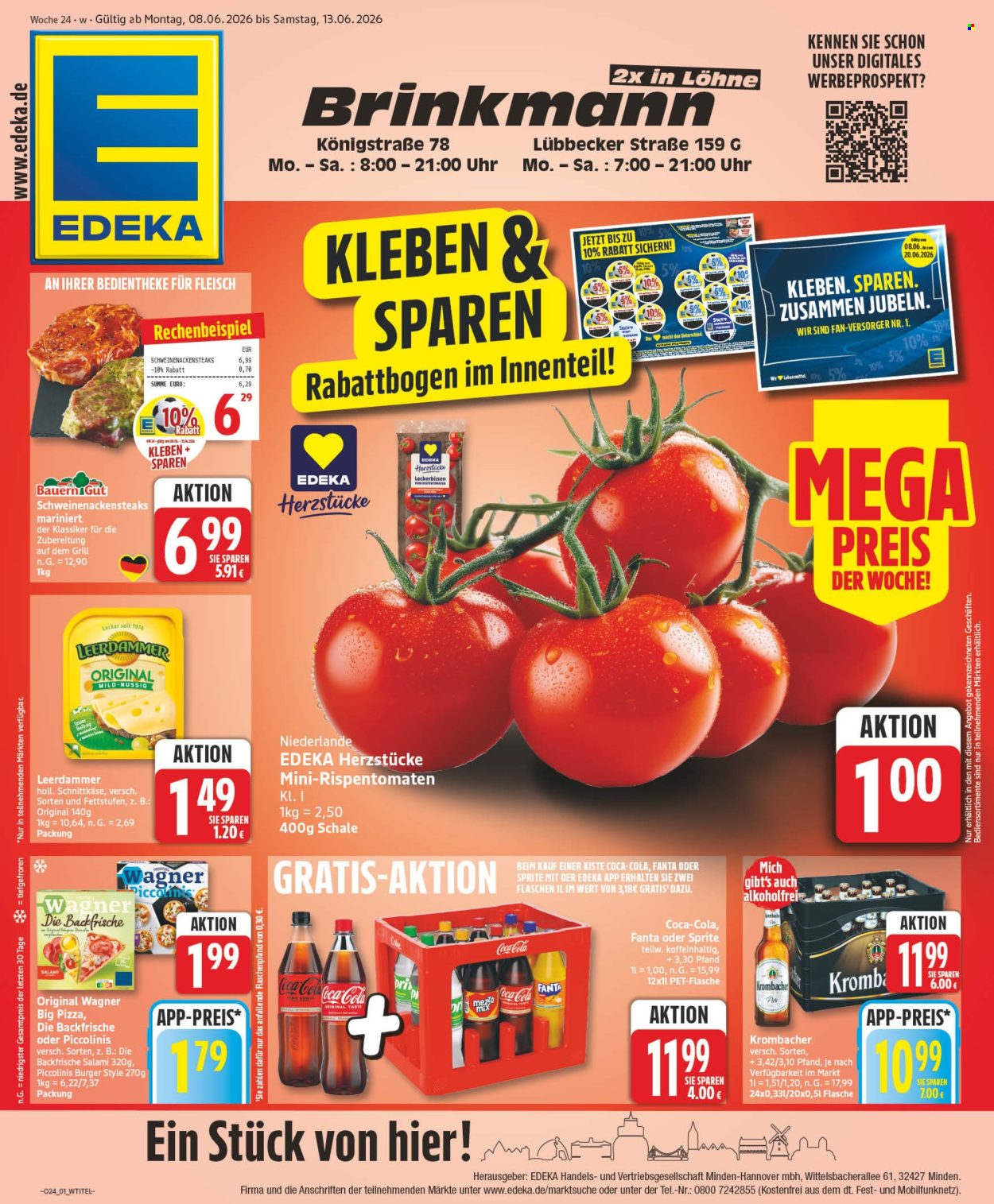 Leták Edeka - 8.6.2026 - 13.6.2026. Strana 1