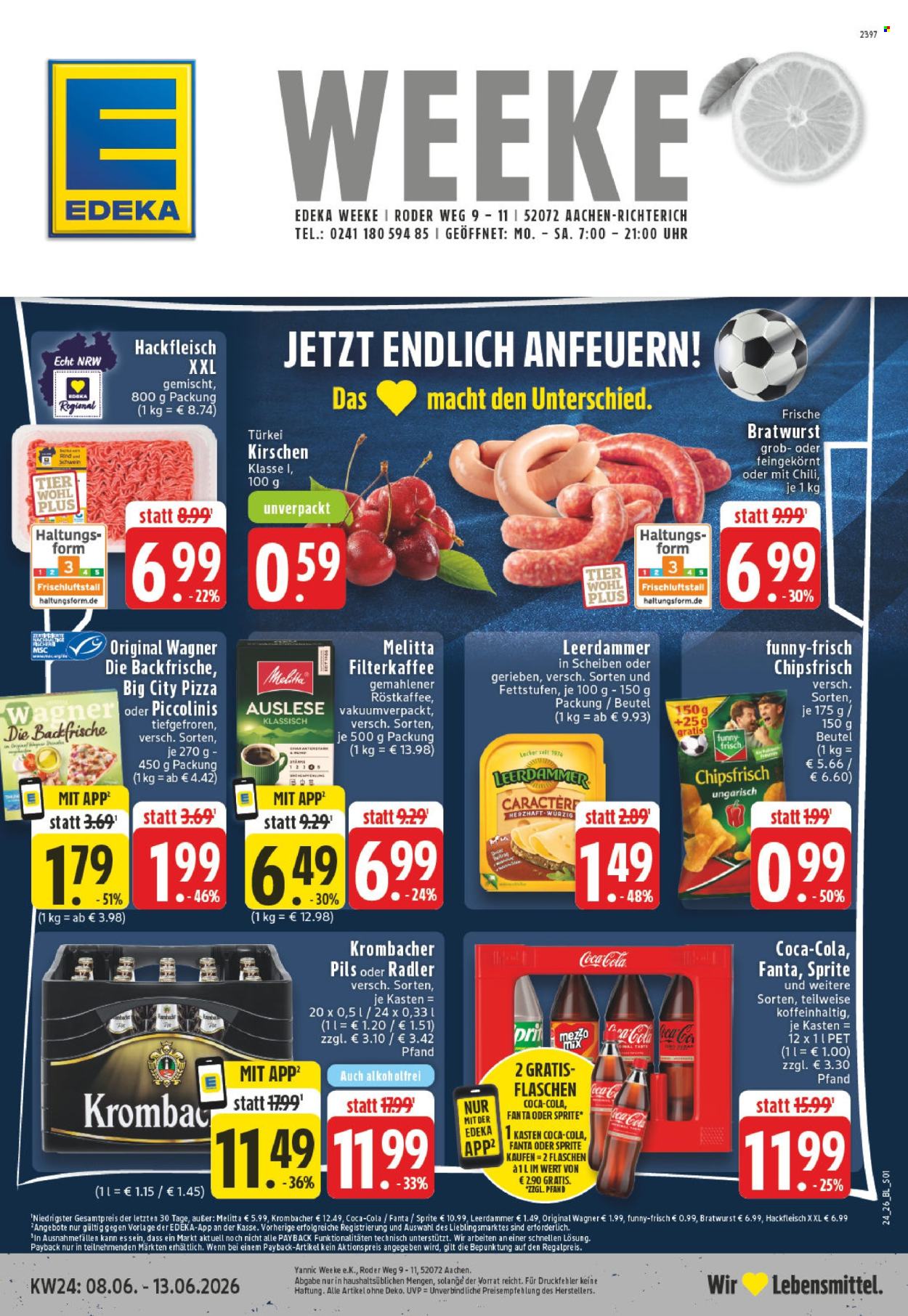 Leták Edeka - 8.6.2026 - 13.6.2026. Strana 1