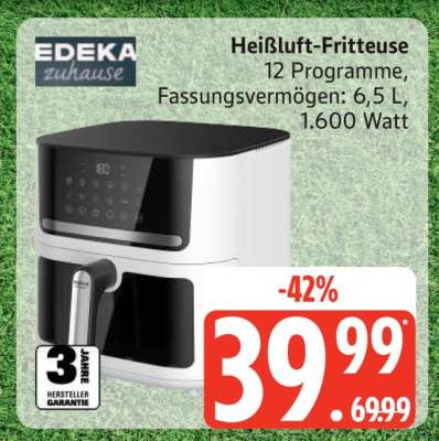 Heißluft-Fritteuse