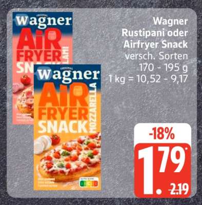 Wagner Rustipani oder Airfryer Snack