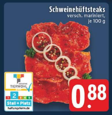 STEAK Angebot - EDEKA  Preis ab 0,88