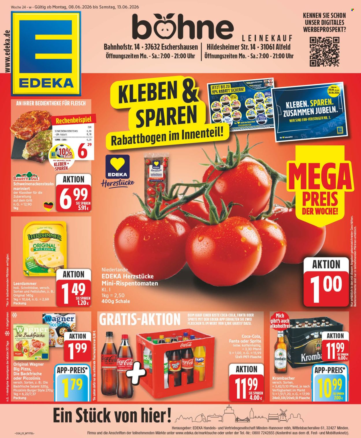 Leták Edeka - 8.6.2026 - 13.6.2026. Strana 1