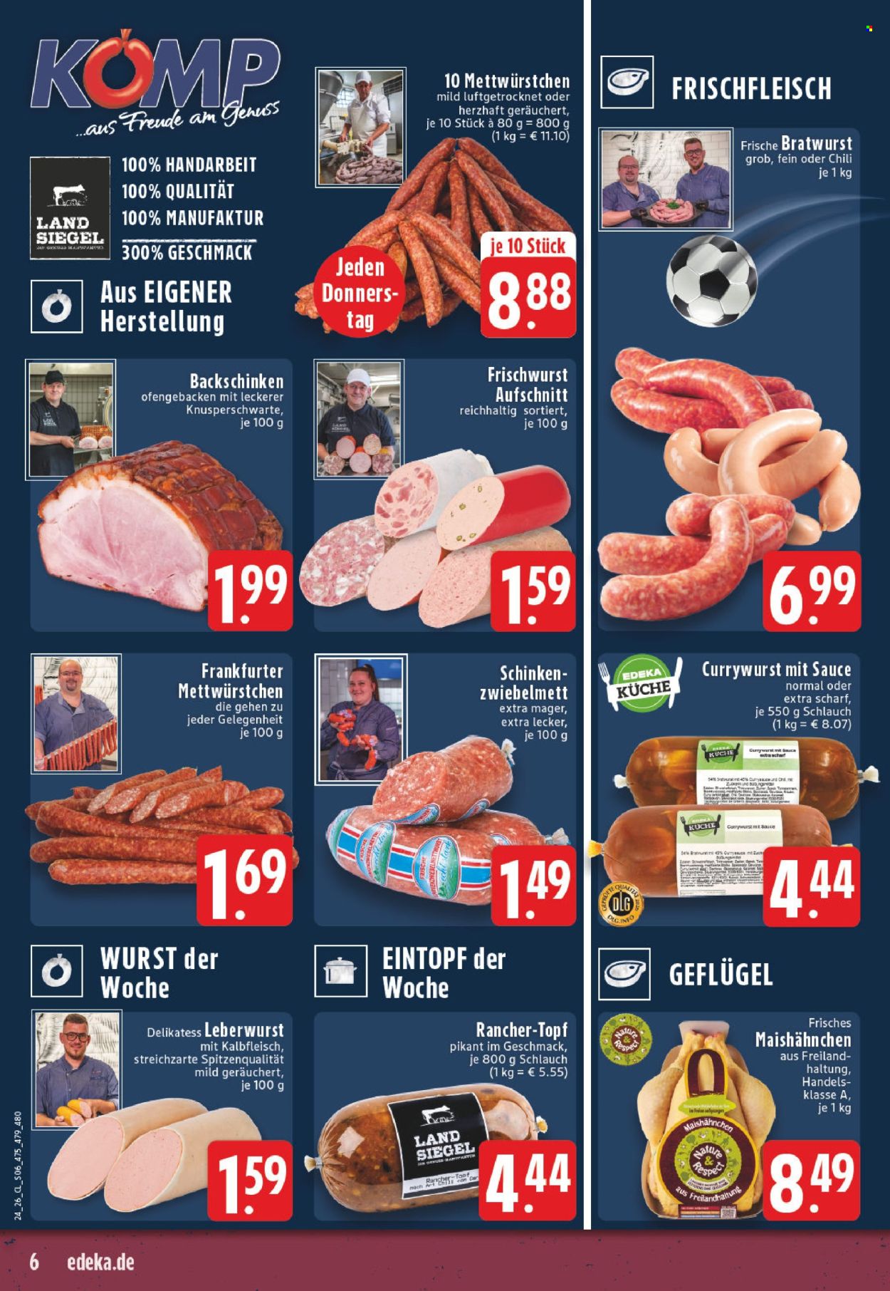 Leták Edeka - 8.6.2026 - 13.6.2026. Strana 6