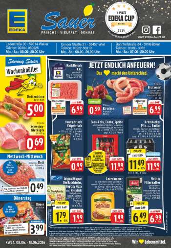Prospekte Edeka - 8.06.2026 - 13.06.2026.