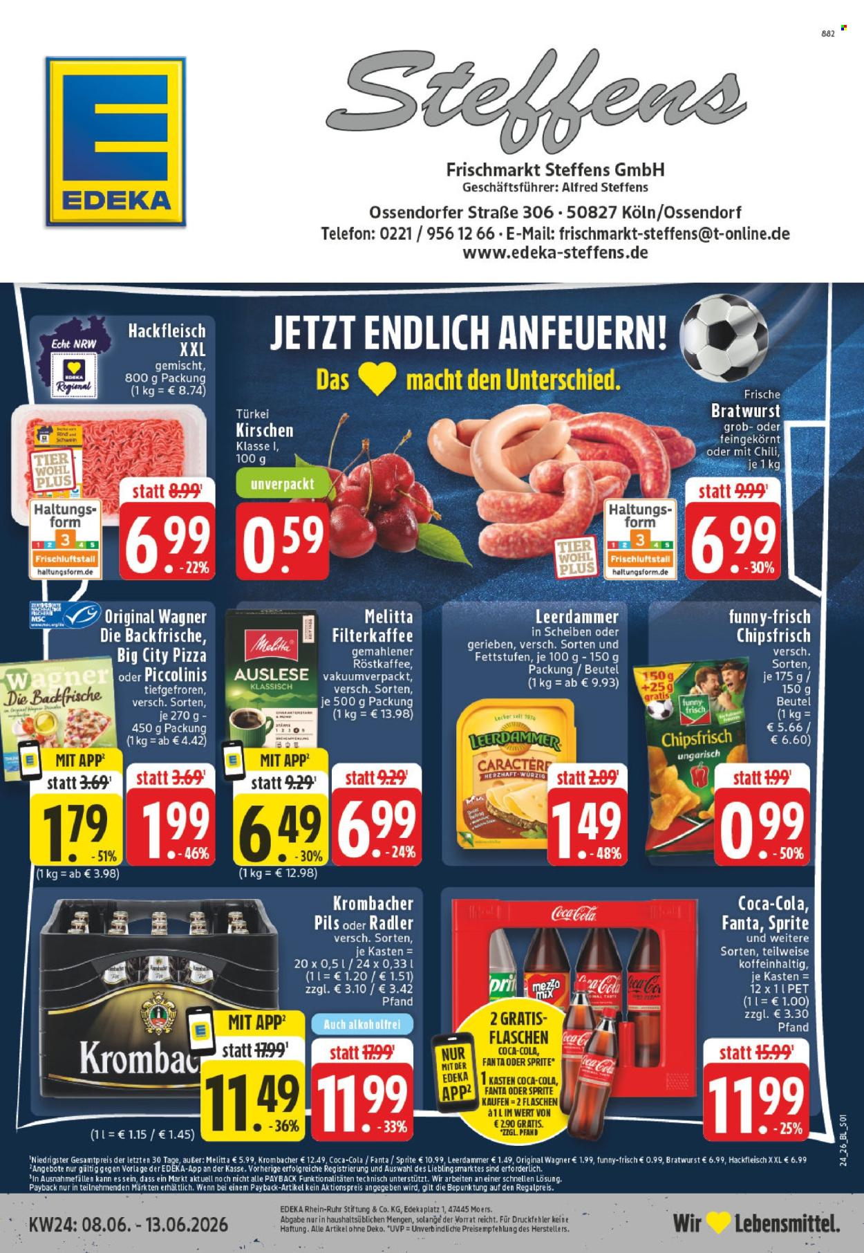 Leták Edeka - 8.6.2026 - 13.6.2026. Strana 1