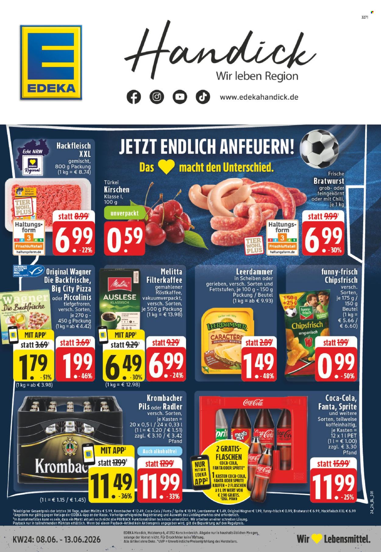 Leták Edeka - 8.6.2026 - 13.6.2026. Strana 1