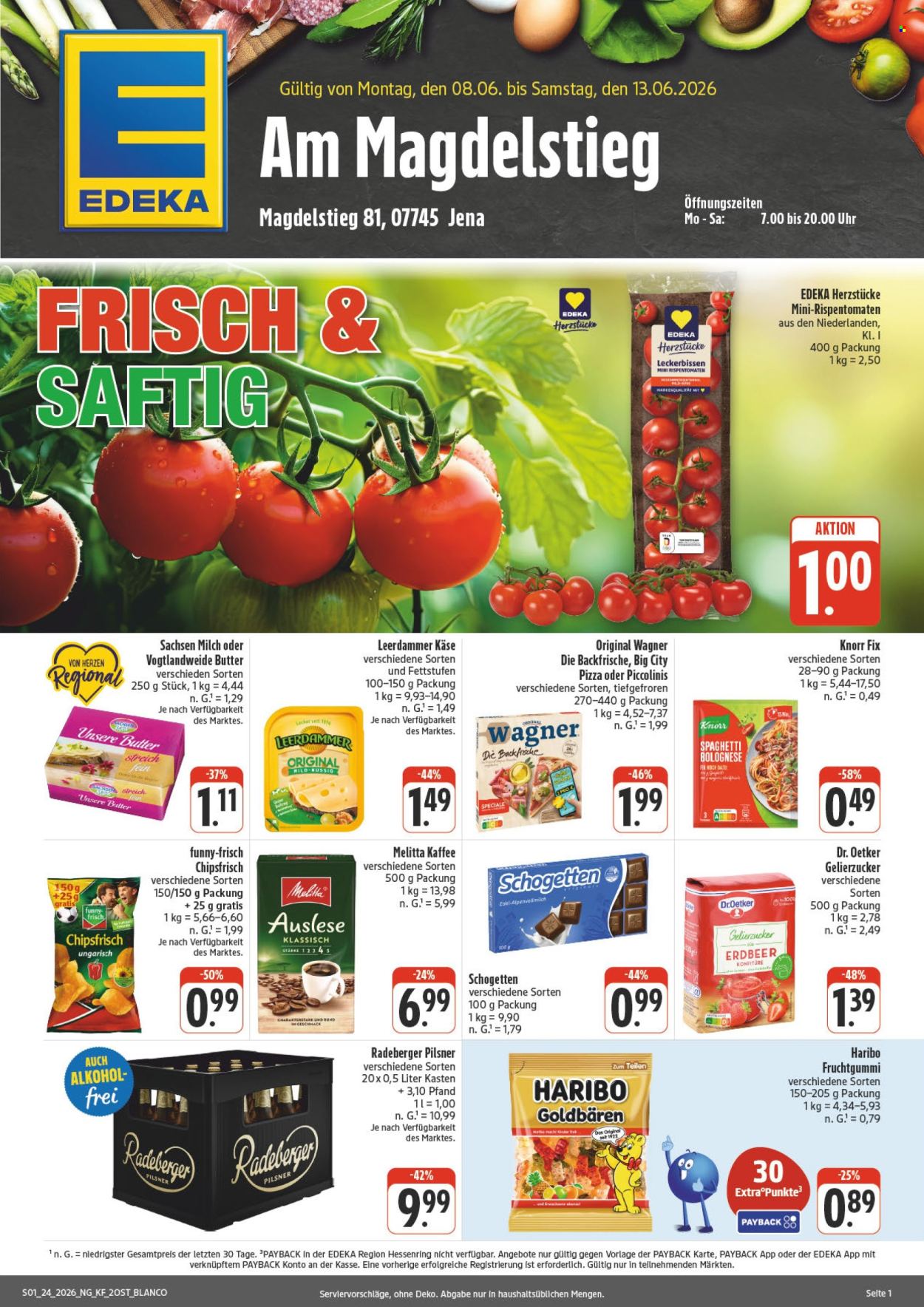 Leták Edeka - 8.6.2026 - 13.6.2026. Strana 1