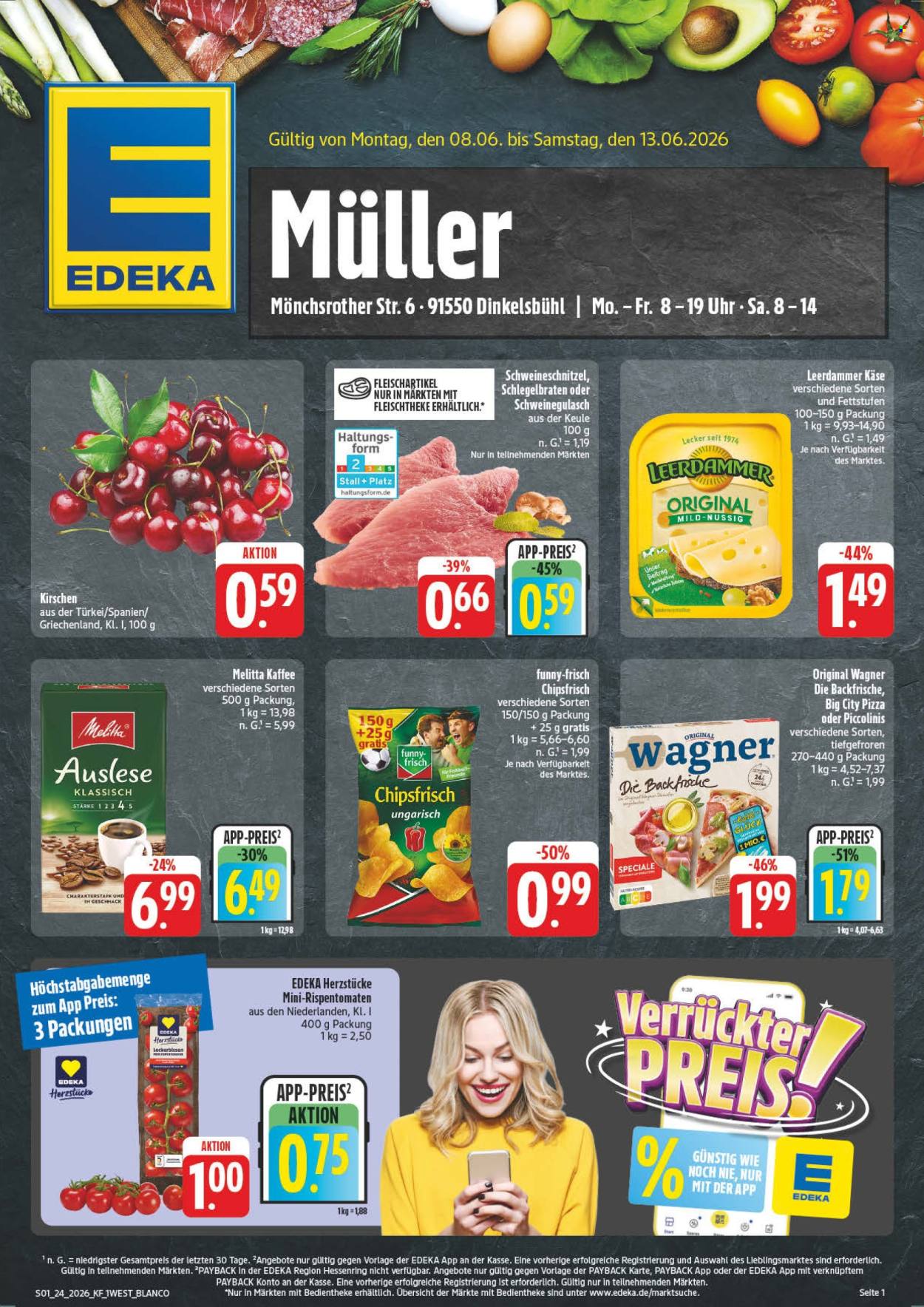 Leták Edeka - 8.6.2026 - 13.6.2026. Strana 1