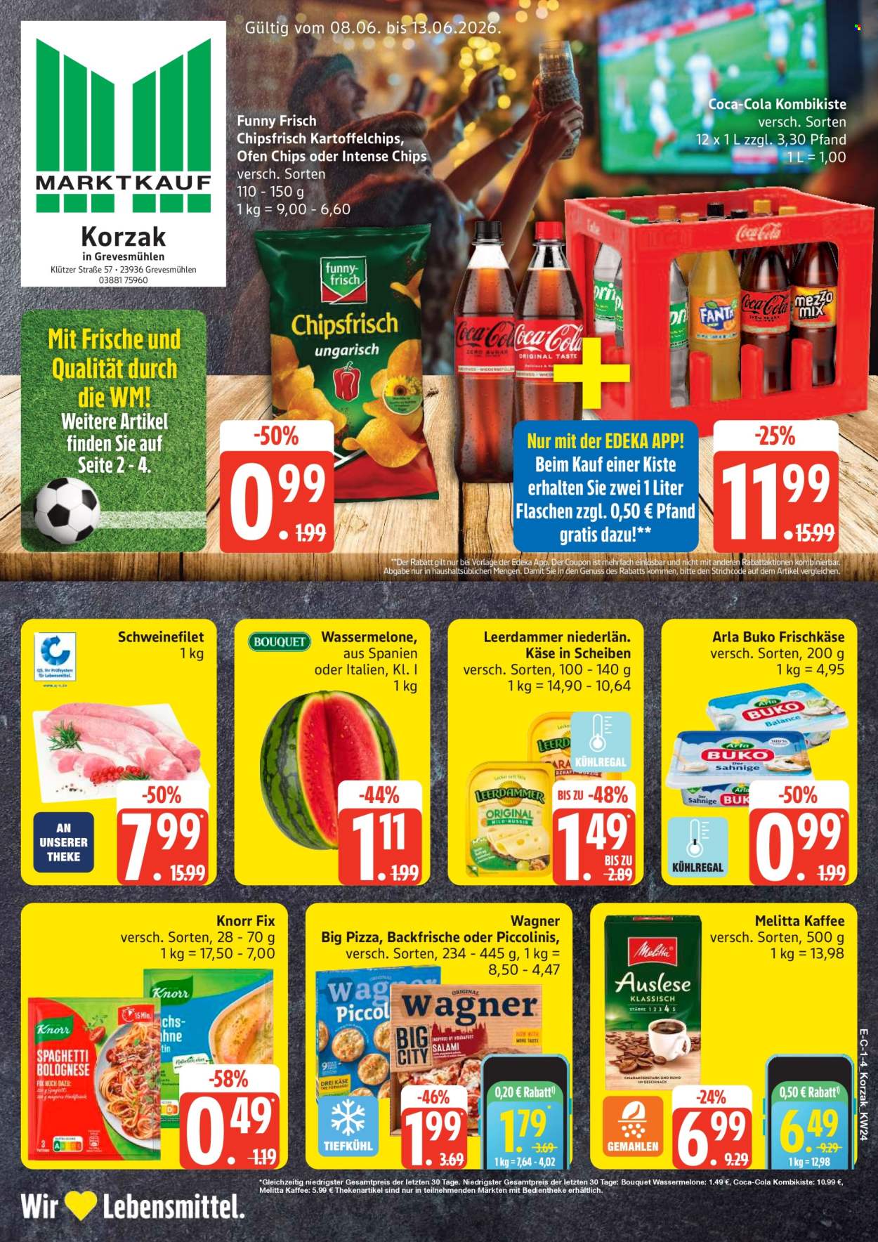 Leták Edeka - 8.6.2026 - 13.6.2026. Strana 1