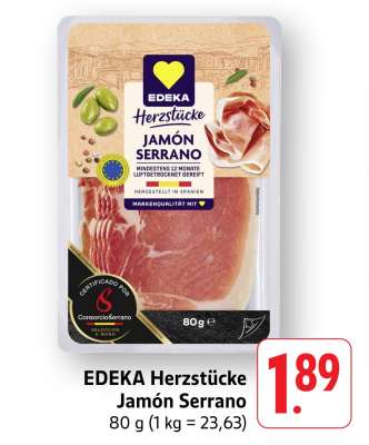 EDEKA Herzstücke Jamón Serrano