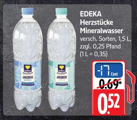 EDEKA Herzstücke Mineralwasser