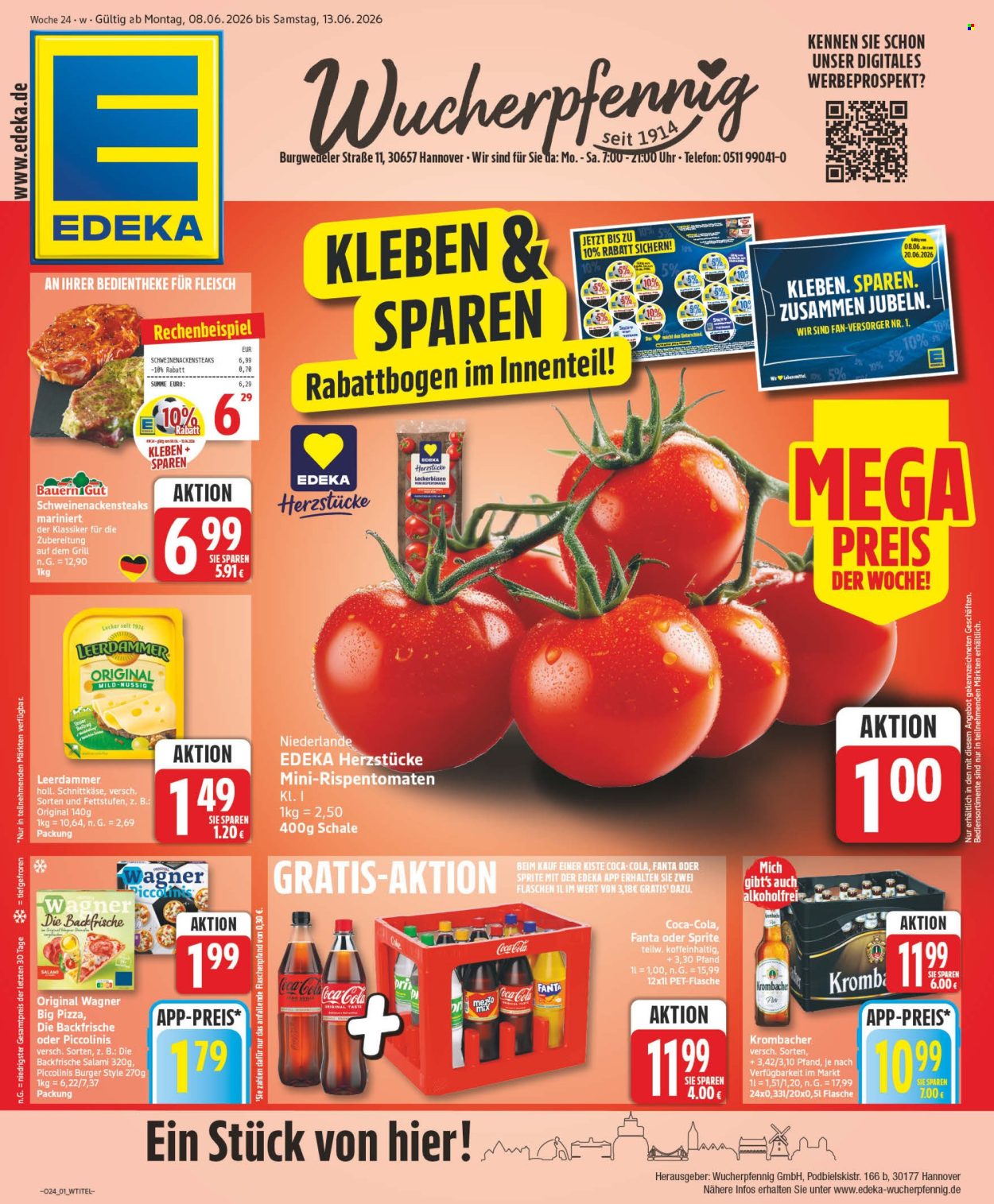 Leták Edeka - 8.6.2026 - 13.6.2026. Strana 1