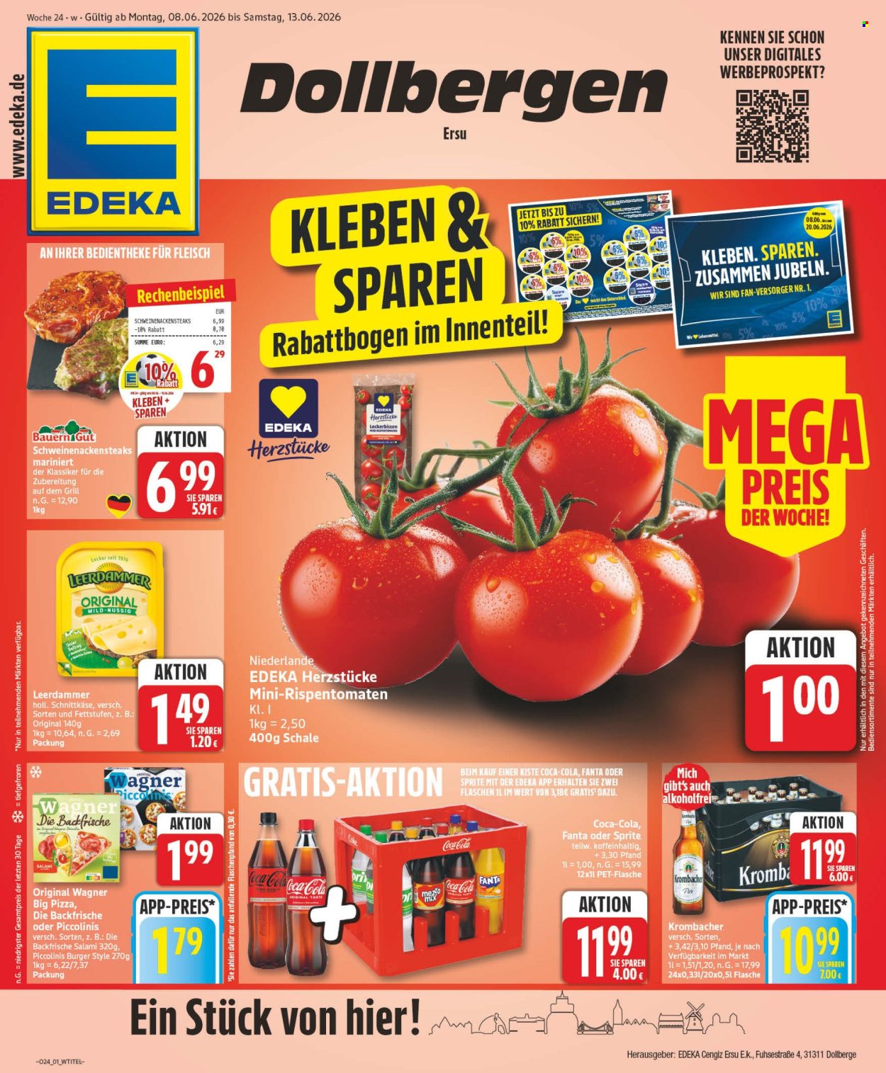 Leták Edeka - 8.6.2026 - 13.6.2026. Strana 1