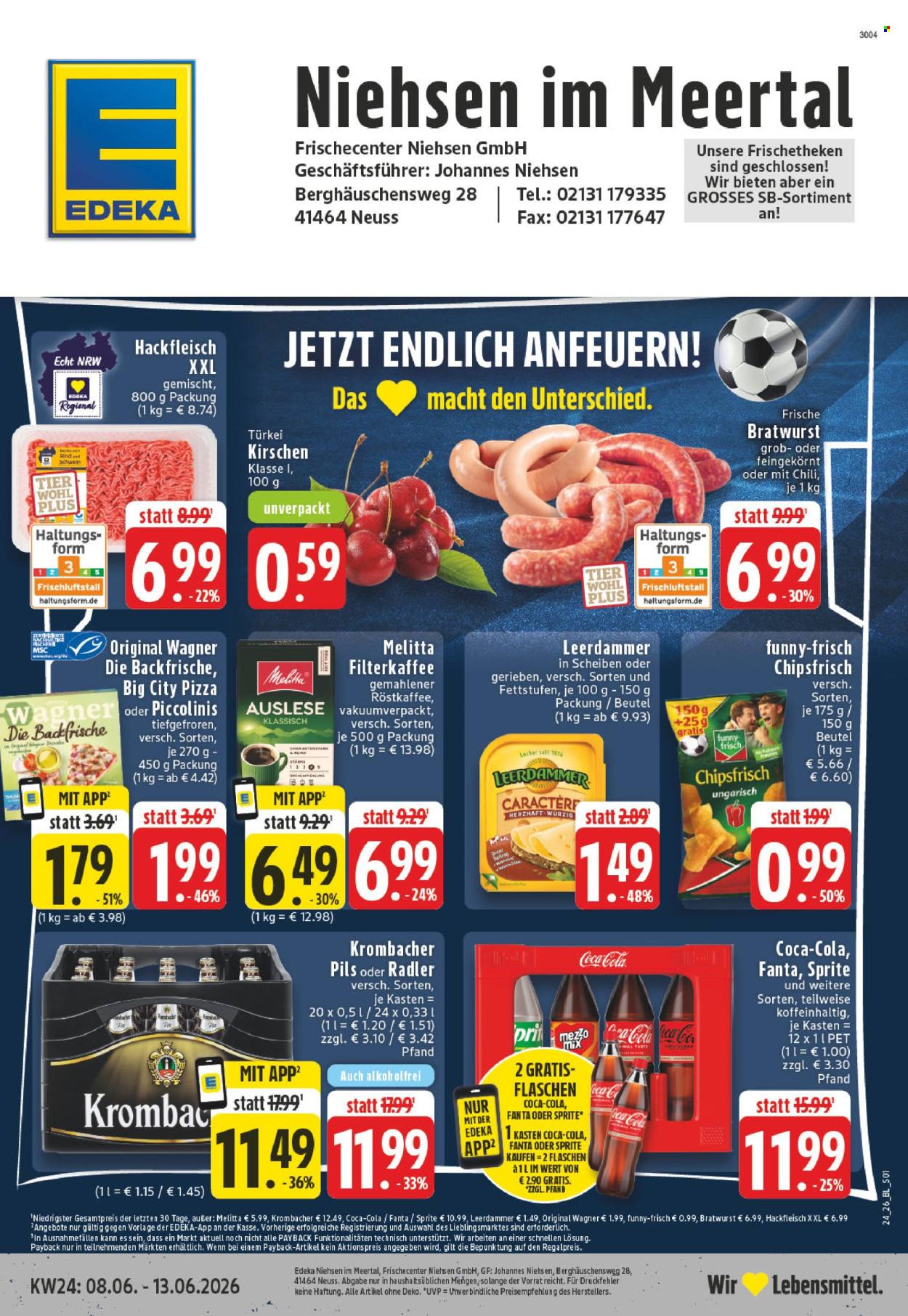 Leták Edeka - 8.6.2026 - 13.6.2026. Strana 1