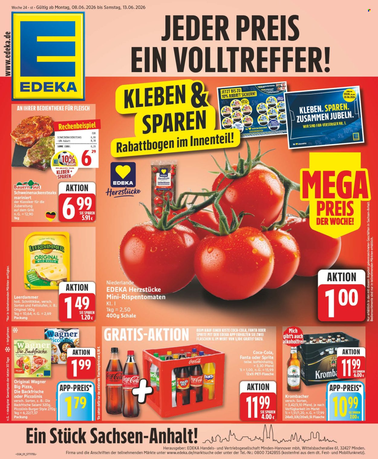 Leták Edeka - 8.6.2026 - 13.6.2026. Strana 1