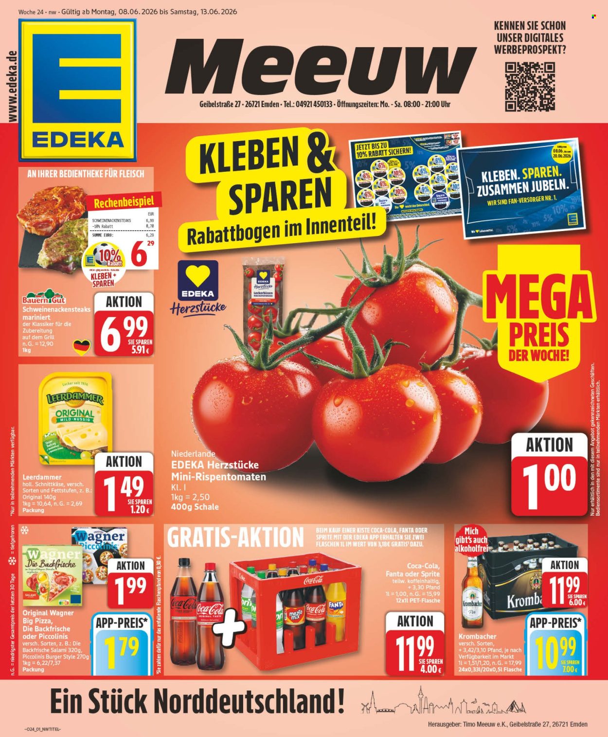 Leták Edeka - 8.6.2026 - 13.6.2026. Strana 1
