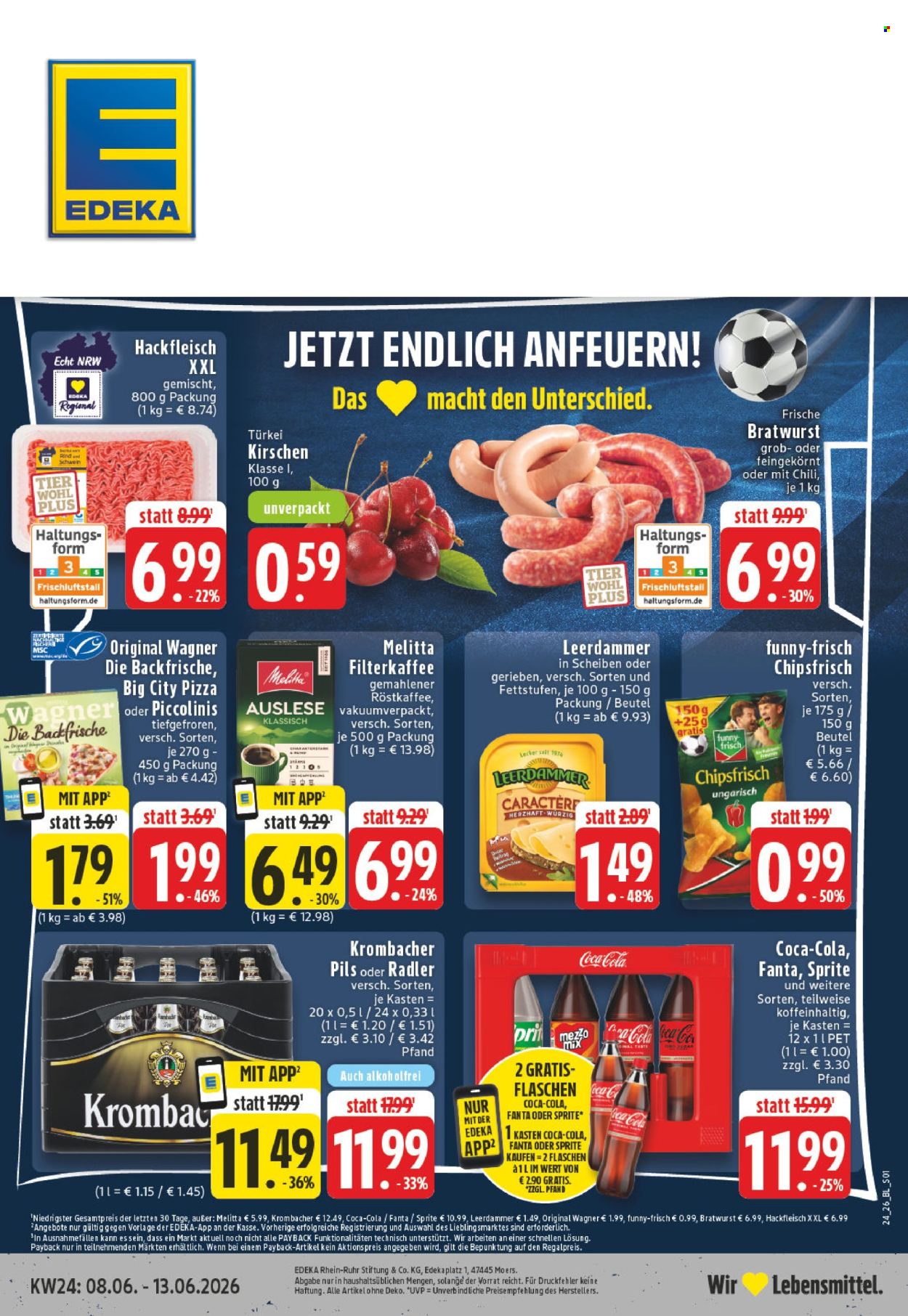 Leták Edeka - 8.6.2026 - 13.6.2026. Strana 1