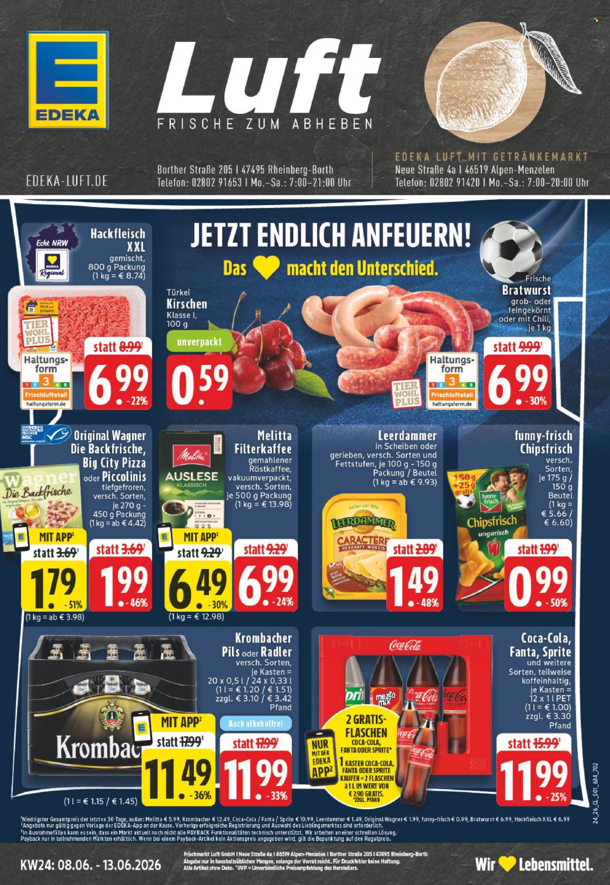 Leták Edeka - 8.6.2026 - 13.6.2026. Strana 1