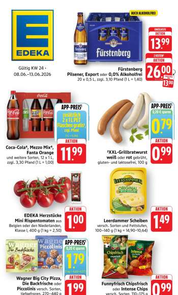 Leták Edeka - 8.6.2026 - 13.6.2026.