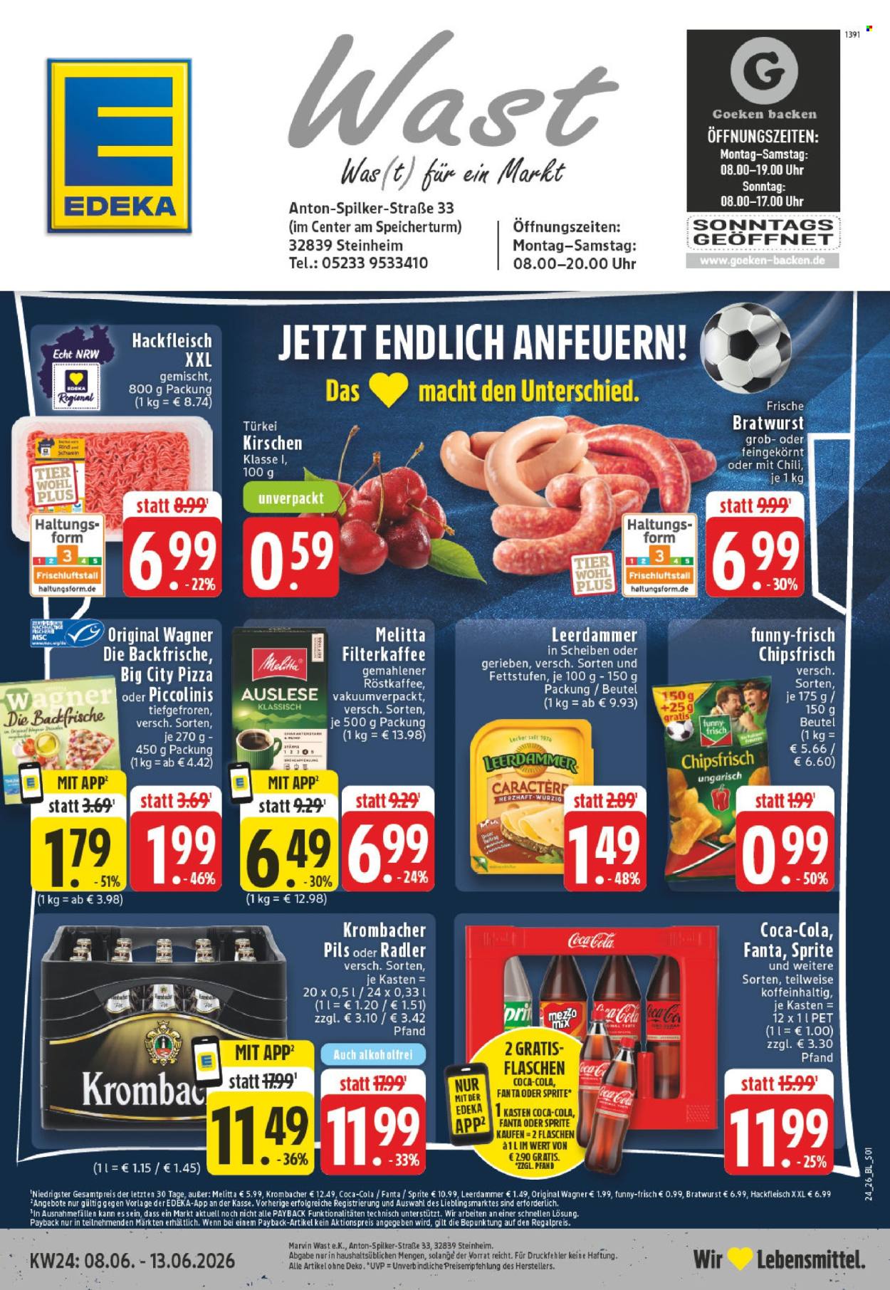 Leták Edeka - 8.6.2026 - 13.6.2026. Strana 1