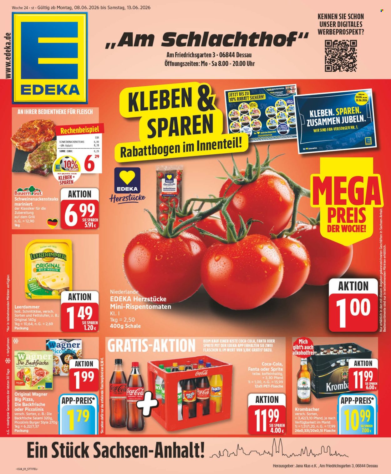 Leták Edeka - 8.6.2026 - 13.6.2026. Strana 1