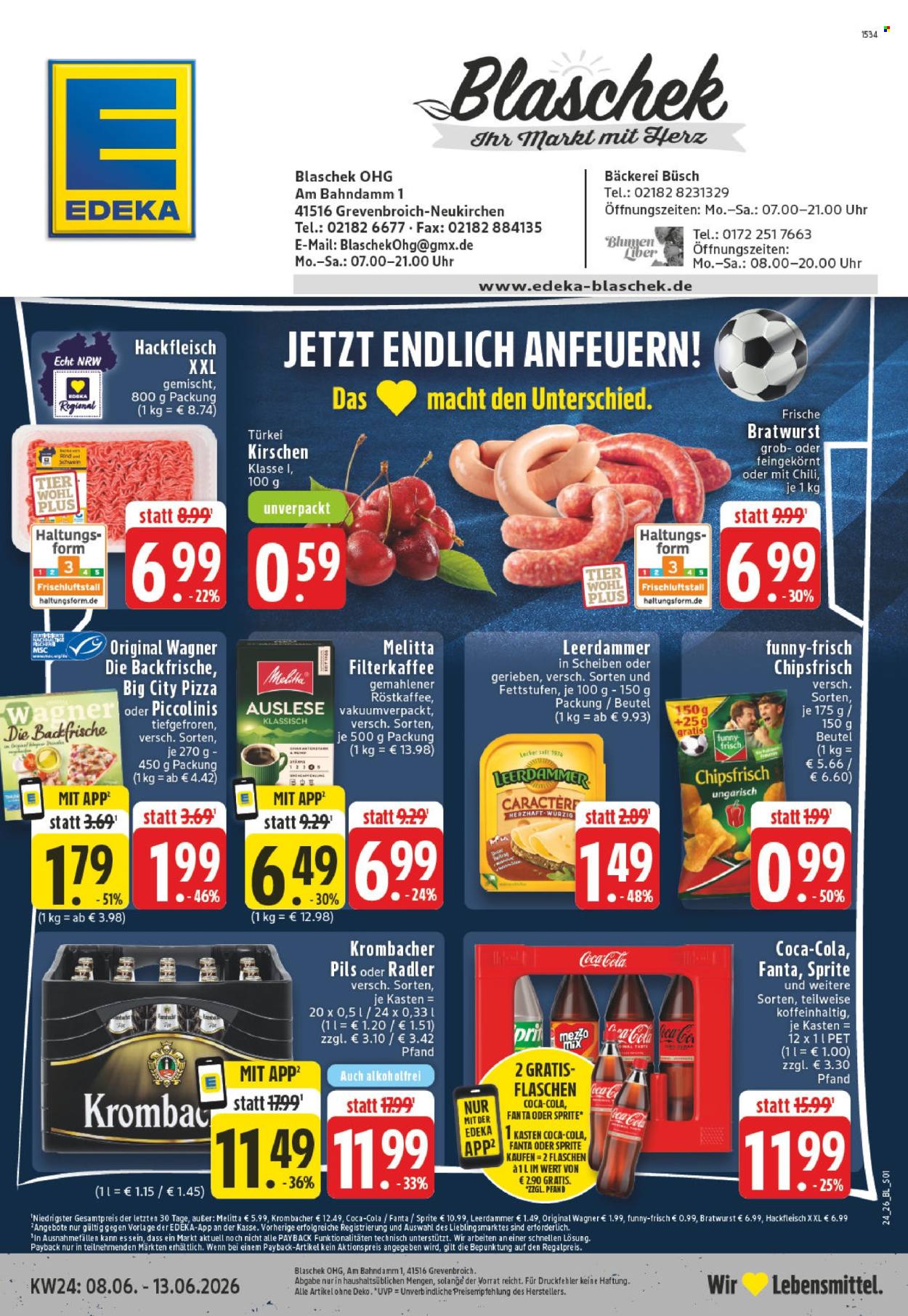 Leták Edeka - 8.6.2026 - 13.6.2026. Strana 1