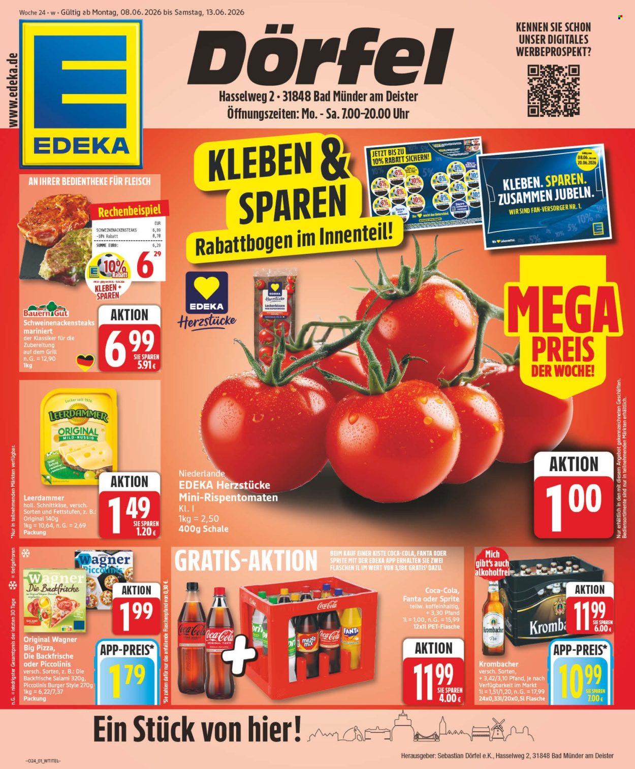 Leták Edeka - 8.6.2026 - 13.6.2026. Strana 1