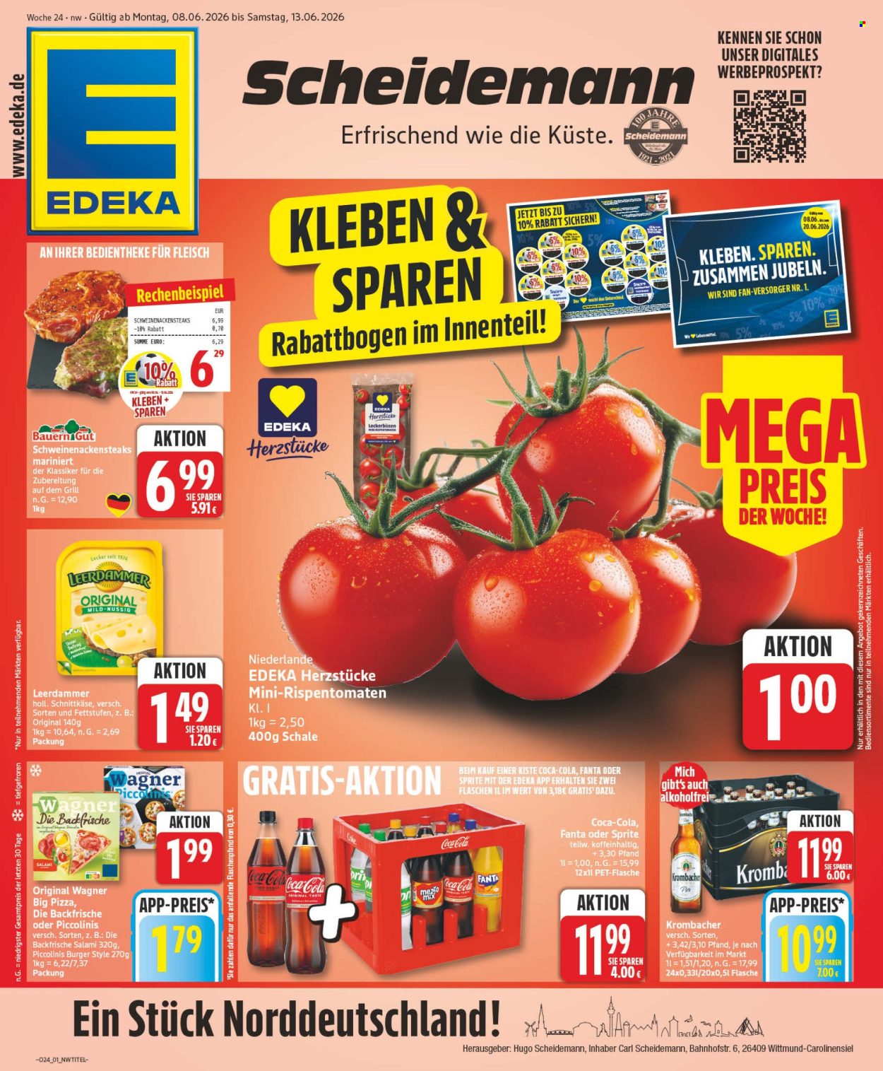 Leták Edeka - 8.6.2026 - 13.6.2026. Strana 1