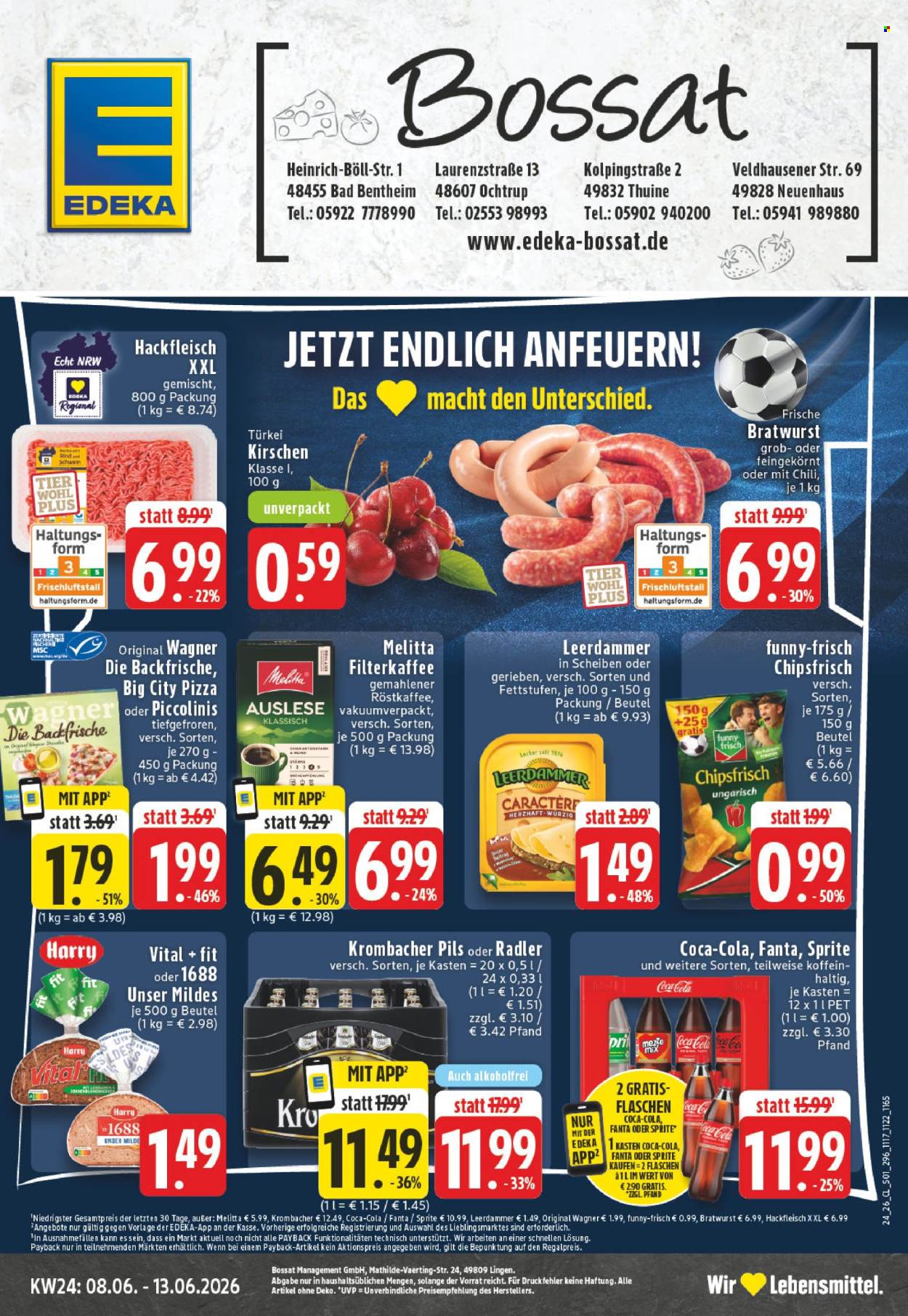 Leták Edeka - 8.6.2026 - 13.6.2026. Strana 1