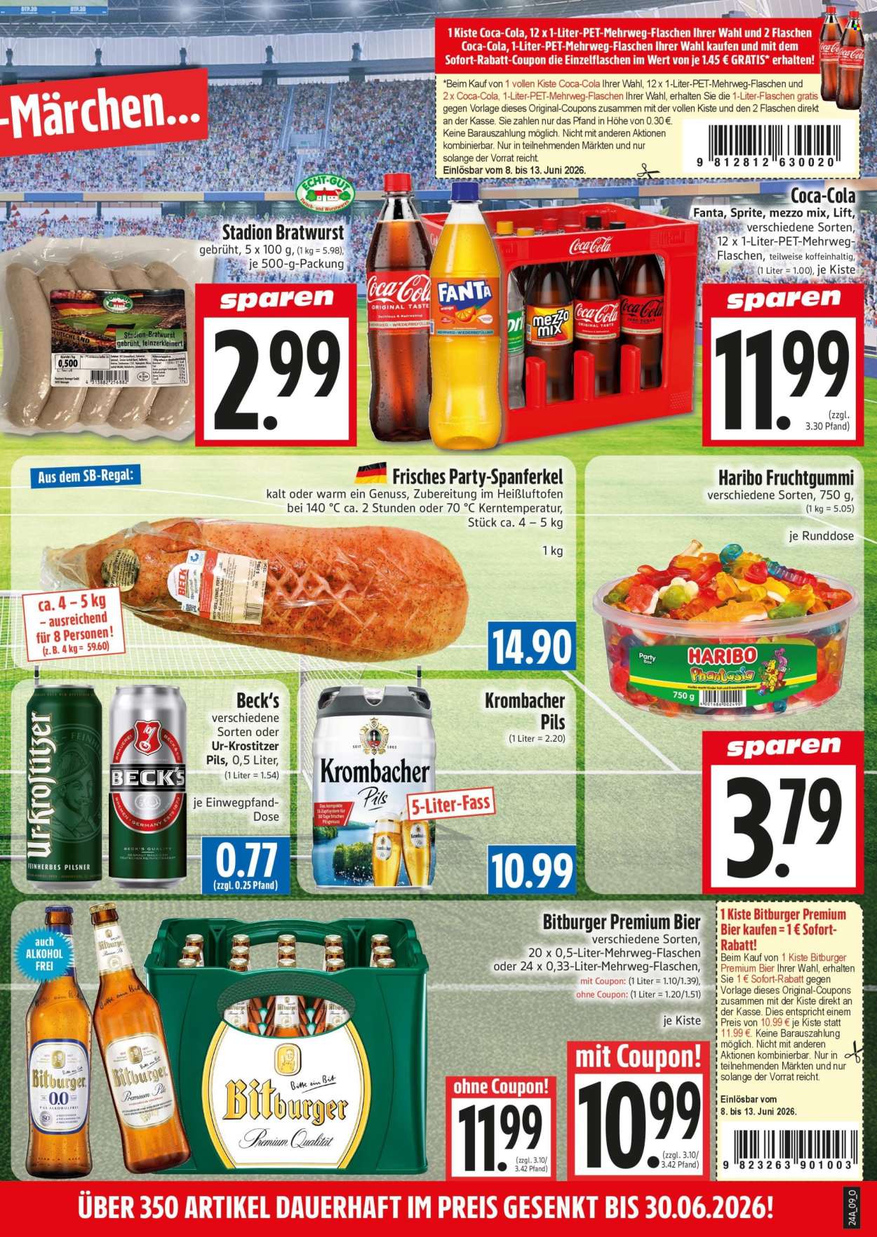 Leták Edeka - 8.6.2026 - 13.6.2026. Strana 9