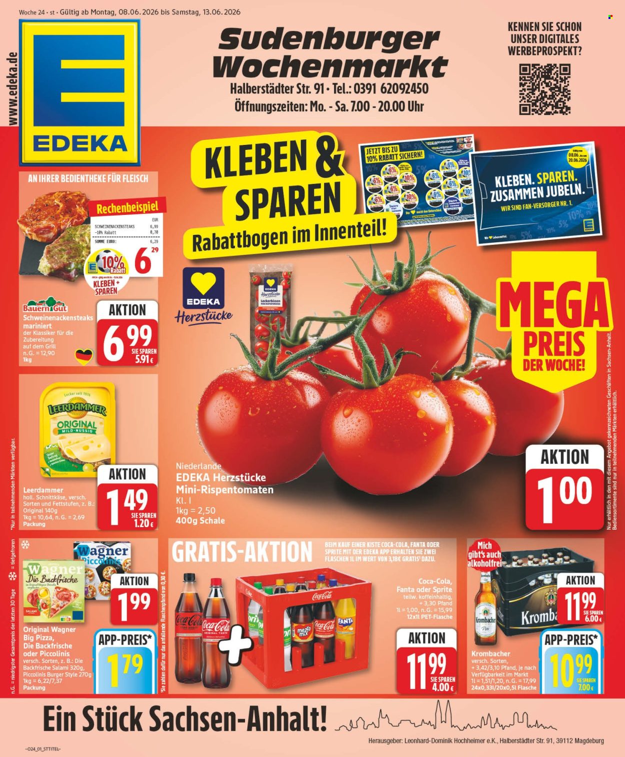 Leták Edeka - 8.6.2026 - 13.6.2026. Strana 1