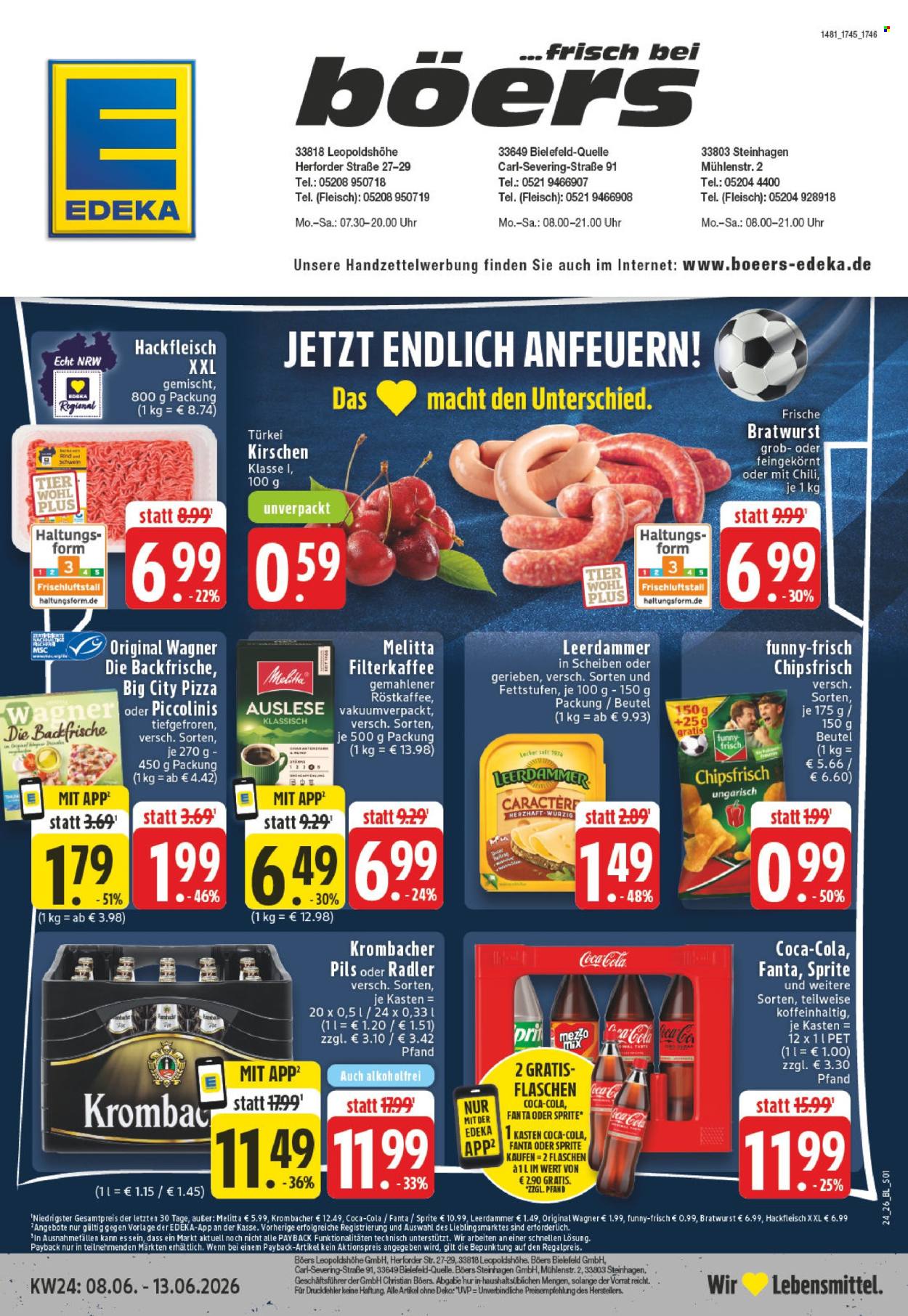 Leták Edeka - 8.6.2026 - 13.6.2026. Strana 1