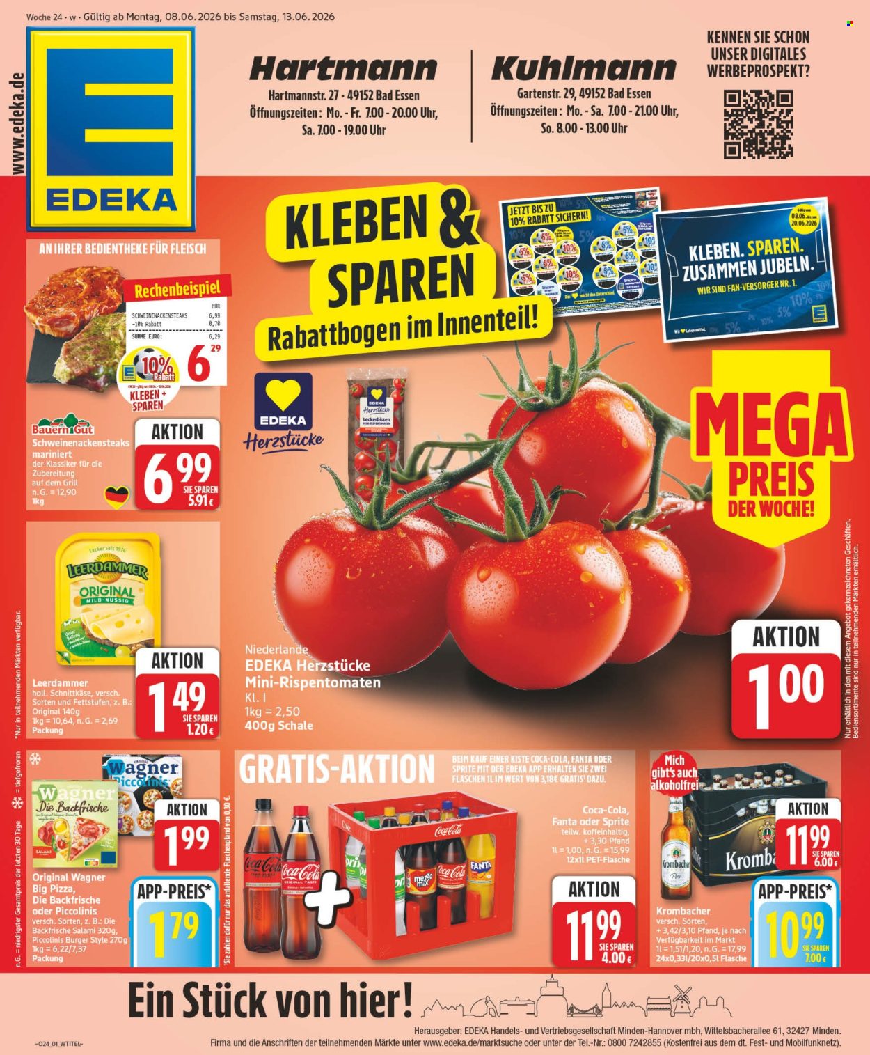 Leták Edeka - 8.6.2026 - 13.6.2026. Strana 1