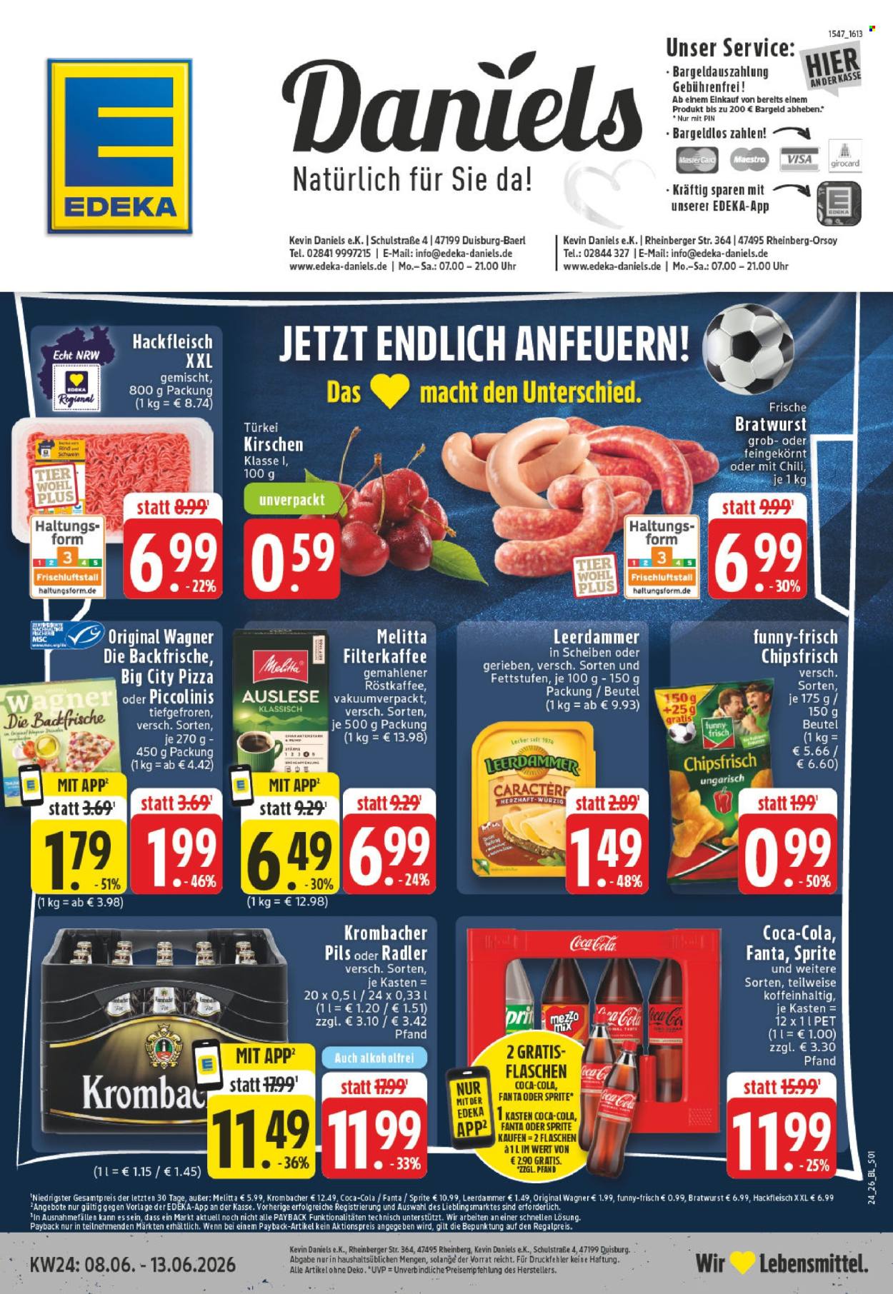 Leták Edeka - 8.6.2026 - 13.6.2026. Strana 1