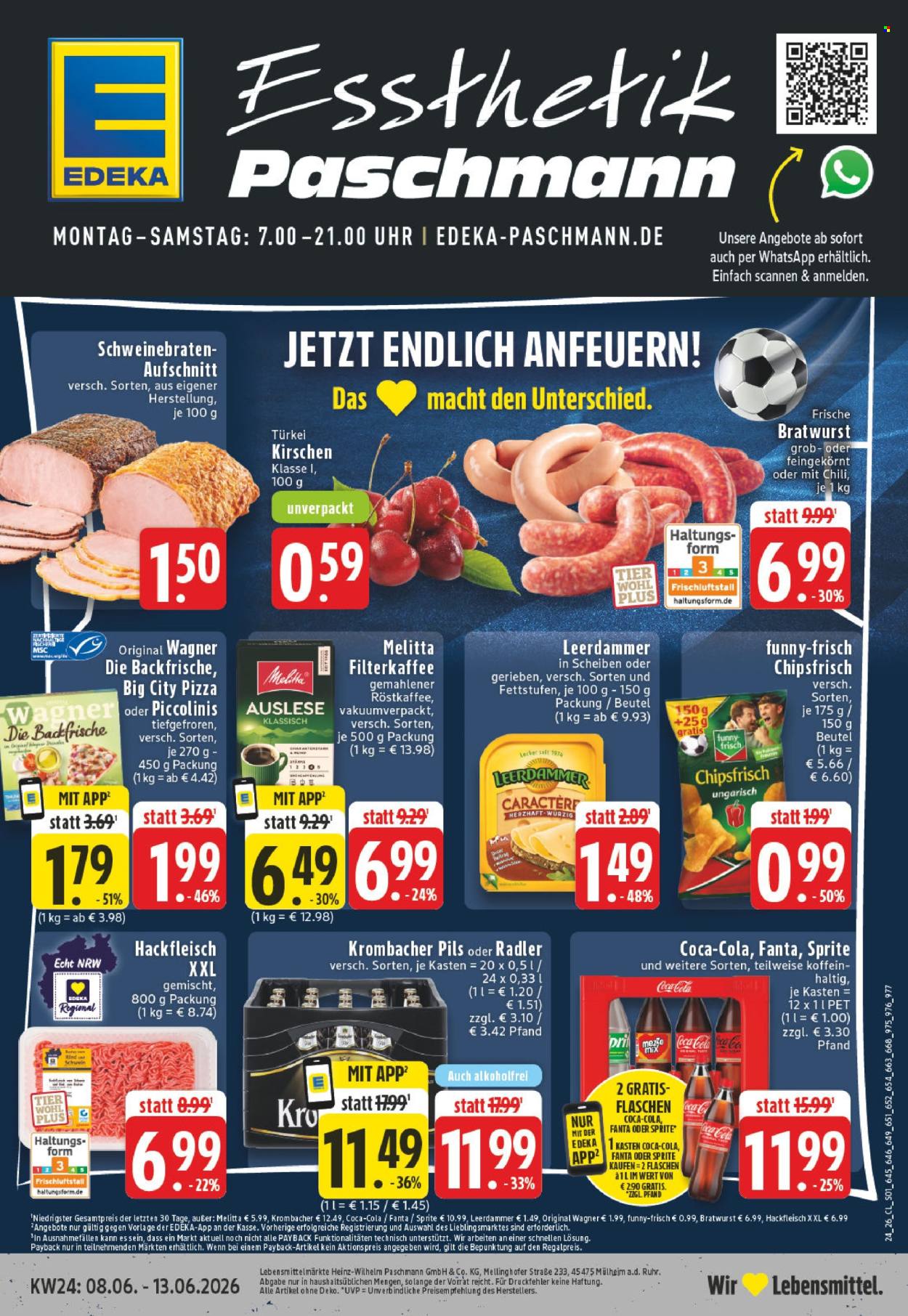 Leták Edeka - 8.6.2026 - 13.6.2026. Strana 1